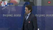 Wasser predigen und Wein trinken: Eishockey-Nationaltrainer Patrick Fischer...    (Bild: SRF-Screensh.)