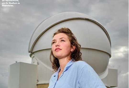 Das ausgezeichnete Porträt von Angela Ursula Lembo-Achtnich über die Eiskunsttänzerin Audrey Aebi, die Astronomie an der ETH Zürich studiert... (Bild Screenshot SF)