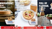 Eine Auswahl der Printsujets für die weltweite Kampagne von Le Gruyère...