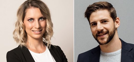 Freut sich über die weitere Fussball-Kompetenz: Chefredaktorin Nadine Wozny mit ihrem neuen Sportchef Sandro Zappella...     (Bilder: zVg)