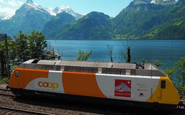 Neue SBB-Lokomotive «Coop/Gottardo 2016»