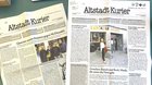 Vorher - nachher: Der «Altstadt-Kurier» mit Relaunch durch den neuen Redaktionsleiter Lorenz Steinmann...   (Bild: zVg)