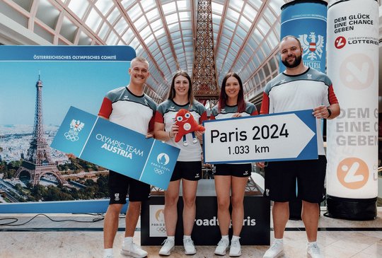 Das Olympic Team Austria 2024 ist schneller am Start als die Schweizer... (Bild: ÖOC/Michael Meindl/zVg)