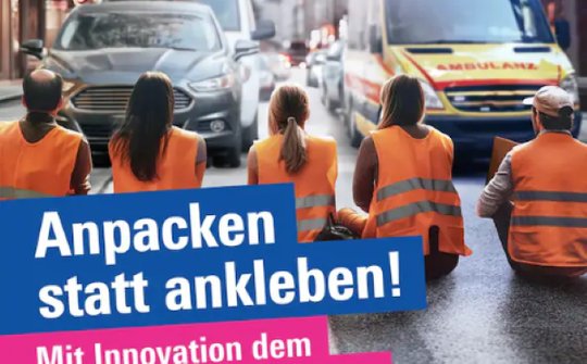 Künstliche Intelligenz in der Politwerbung: Gefahr oder harmlose Spielerei?...   (Plakatsujet FDP)