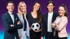 Ein Teil des SRF-Teams für die Heim-EM: Martina Moser, Seraina Degen, Rachel Rinast, Annette Fetscherin und Calvin Stettler... (v.r., Bild: © SRF)