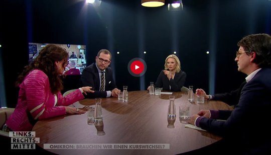 Julian Reichelt (l.) in der Talkshow von Katrin Prähauser auf Servus TV am Sonntag... (Screenshot)