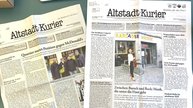 Vorher - nachher: Der «Altstadt-Kurier» mit Relaunch durch den neuen Redaktionsleiter Lorenz Steinmann...   (Bild: zVg)