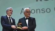 Alfonso Cuarón (l.) und Paolo Baratta