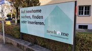 Das Immobilienportal Newhome setzt auf klare Werbebotschaften… (Bild: zVg)