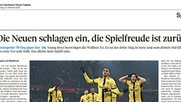 In der Montagsausgabe des «Thuner Tagblatt» gibt es nur Artikel über den Stadtberner Klub YB… (Bild: Screenshot Thuner Tagblatt)