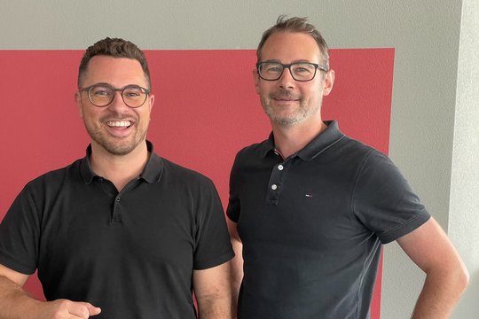 Die Geschäftsleitung von Glaswerk Consulting AG: Tobias Gläser, CEO, und der neue CTO André Urech…         (Bild: zVg)