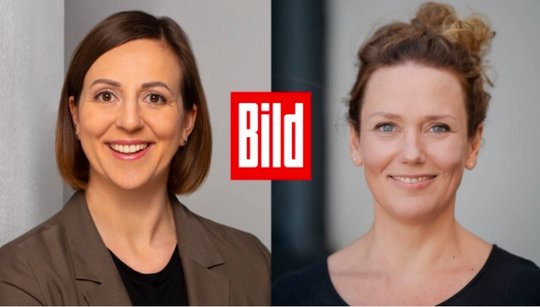 Rückkehr: Maike Klebl und Kati Degenhardt (v.l.) arbeiten neu in der Chefredaktion der «Bild». (Bild zVg)