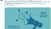 Bei der «Zeit» verkündet man auf Twitter mit lauter Freude den Entscheid, dass der Artikel rechtens war…         (Bild: Twitter)