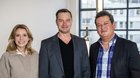 Yulia Strotmann, für National & International Client Sales zuständig, mit Philipp Mankowski (Mitte) und Sascha Müller, der die neue Abteilung Digital & Agency Sales führt…       (Bild zVg/Tamedia)