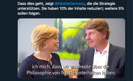 Klöckner im Video mit dem Nestlé-Manager