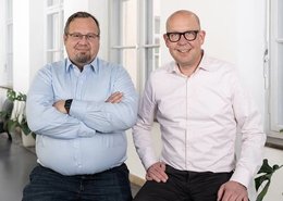 CDO Marco Hampe und CEO Boris Terwey...