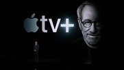 Superstars im Dutzend: Steven Spielberg bei der Lancierung im «Steve Jobs Theater» am Montag