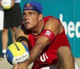 Beachvolleyball-Profi Sascha Heyer in Aktion