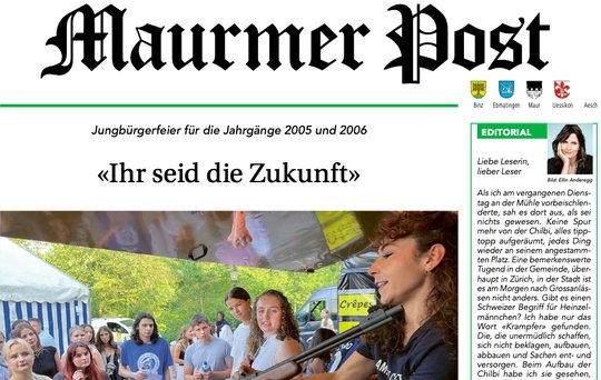 «Die Maurmer Bevölkerung will keine Privatisierung der ‚Maurmer Post‘»...       (Bild: Screenshot MP)