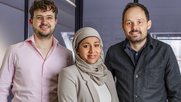 Firmengründer Christoph Hess (r.) mit den beiden neuen «Copilots» Pascal Blank und Fathima Ifthikar... (Bild zVg)