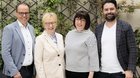 Starten die Zusammenarbeit mit einer «Tomaten»-Ausgabe: Mitinhaber von «le menu» Jürg Rykart, Annemarie Wildeisen und Florina Manz sowie Valentin Kälin, Mitinhaber von «le menu»… (v.l., Bild: Medienart/zVg)