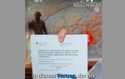 Das Corpus Delicti im «Weltwoche»-Video...