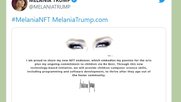 Das erste NFT-Kunstwerk «Melania's Vision» zeigt die Augen der früheren First Lady.... 