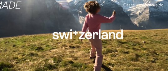 Keine Blume mehr, dafür englisch: Die Schweiz tritt neu auf...(Bild: Made Identity)