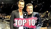 Hat nicht nur auf dem «Traumschiff» als Kapitän das Sagen: Florian Silbereisen (l.) mit Thomas Anders im YouTube-Magazin «Schlager für alle»…