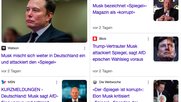 Der «Spiegel» ist «korrupt», die AfD die einzig wählbare Partei: Der Tesla-König blamiert sich selbst... (Bild: Screenshot)