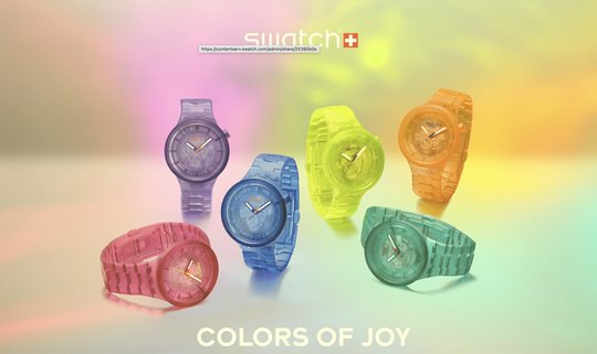 Uhren aus biobasierten Materialien sind Teil der neuen Swatch-Kollektion… (Bild: zVg)