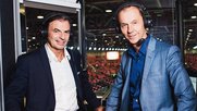 Heinz Günthardt (li.) und Stefan Bürer haben unzählige Tennis-Finals zusammen kommentiert und oft mit Roger Federer mitgelitten... (Bild: © SRF)