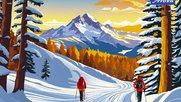 Das denkt sich die Künstliche Intelligenz aus, wenn man ihr «Arosa, Journalismus, Wald und Schnee» aufträgt...