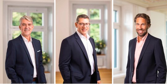 Michael Millwisch, Claude Arato und Markus Studer (v.l.) verstärken das Luzerner Personalberatungsunternehmen... (Bild: zVg)