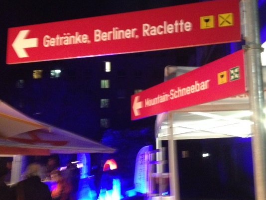 Im APG-Hinterhof: Hier gehts zu den beliebten Berlinern und der Schneebar