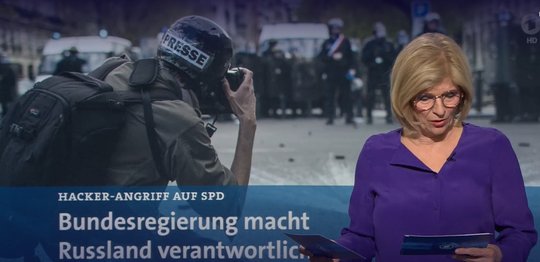 Der Spionageskandal beschäftigt die hohe Politik... (Bild: Screenshot ARD)