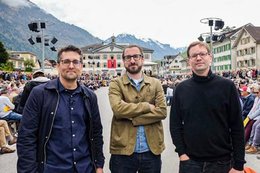 Das Trio an der Glarner Landsgemeinde (©SRF)