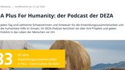 Für einen Podcast mit Thomas Gass, damals Vizedirektor der Deza, gab das Aussendepartement 300’000 Franken aus… (Bild: Screenshot www.deza.eda.admin.ch)