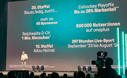 Wolfgang Elsässer, seit 100 Tagen im Amt als Chef des nationalen TV-Geschäfts, präsentiert die TV-Highlights der Sender von CH Media... (Bild © Klein Report)