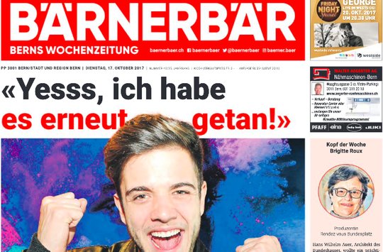 Ohne Christoph Blocher: Die Investoren müssen «Berner Persönlichkeiten» sein, sagt Verleger Erwin Gross. (Bild Screenshot)