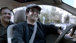 Jafar Panahi am Steuer in «Taxi»