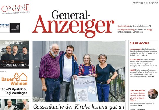 Schellenberg Gruppe übergibt Gratisanzeiger «General-Anzeiger», «Rundschau Süd» und «Rundschau Nord», die in Brugg und Baden erscheinen, an den Aargauer Verlag CH Media...  (Bild: Screens.)