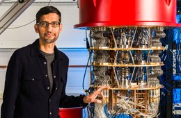 Google-Chef Pichai am Quanten-Superhirn