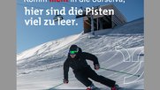 Die Kampagne mit Ironie und Pulverschnee für Surselva Tourismus läuft zurzeit in mehreren Städten... (Bild: zVg)