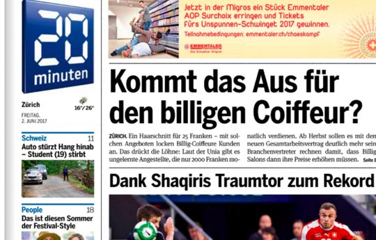 Mit neuem Lifestyle-Content versucht das Pendlerblatt, Print-Werbekunden zurückzuholen und Leserinnen anzulocken... (Bild: Screenshot KR)