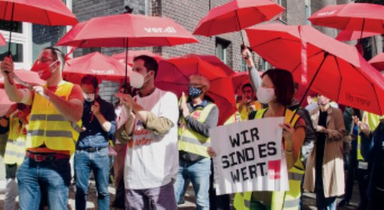 Bei der Deutschen Welle hat Verdi bereits erfolgreich zu einem Streik aufrufen können...      (Bild: Gewerkschaftszeitung Verdi)