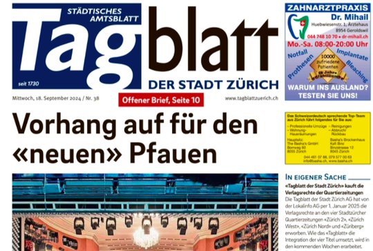 Die Verlagsrechte der Stadt-Titel der Lokalinfo AG wechseln die Hand... (Bild Screeshot KR)