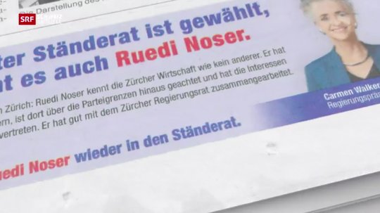 Die Zürcher Regierungsräte hätten nur als Privatpersonen für Ruedi Nosers Wahl geworben, entschied das Bundesgericht. Dass sie aber die Stimmrechtsbeschwerde abwiesen, war nicht rechtens.