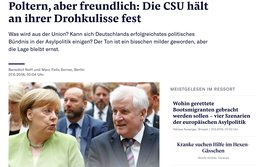 Bald mehr Deutschland in der NZZ