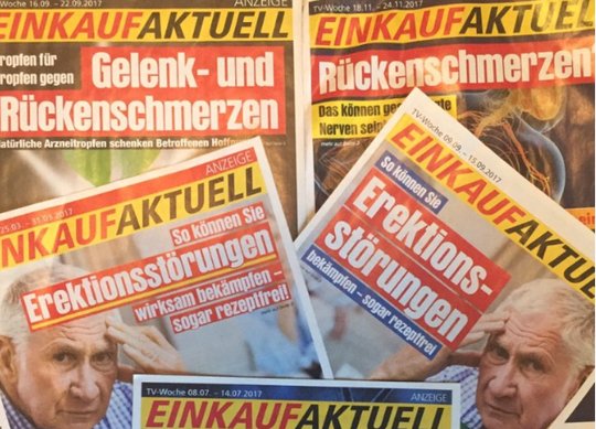 Lange Zeit gehörte «Einkaufaktuell» gemäss AWA zu den meistgenutzten wöchentlichen Printpublikationen in Deutschland…            (Bild: Twitter) 